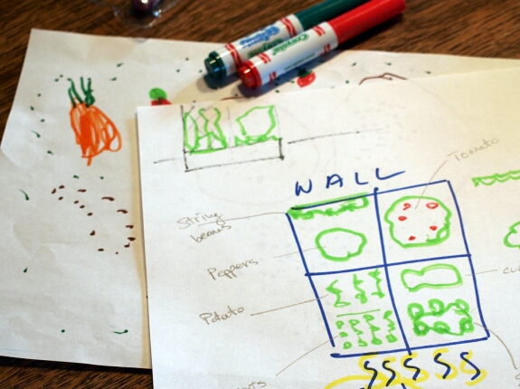 Garden planning with kids